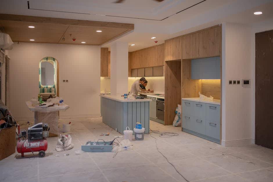 An image showing a home inspector examining the structure of a house.